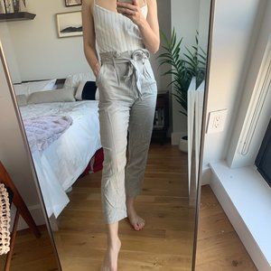 Leith Paper Bag High Waist Jumpsuit